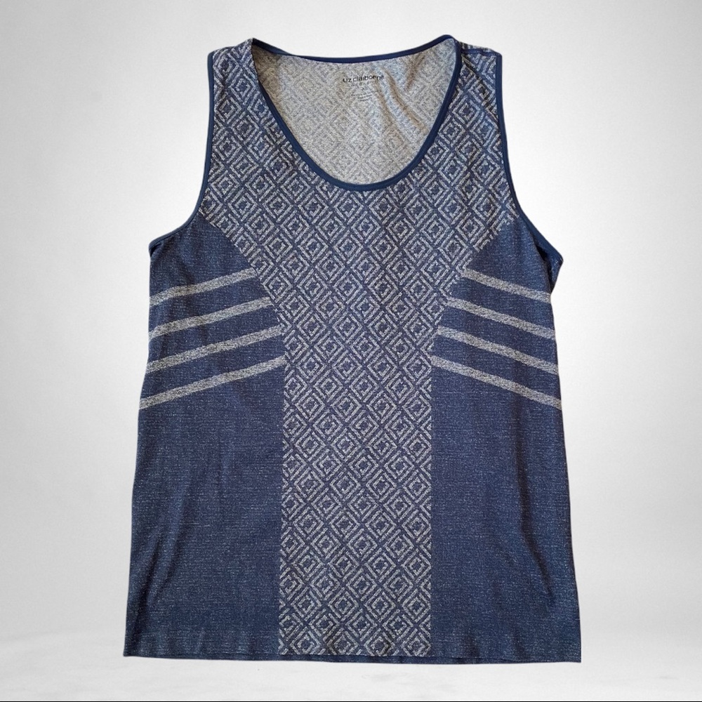 Liz Claiborne navy blue sleeveless top. New with tags.